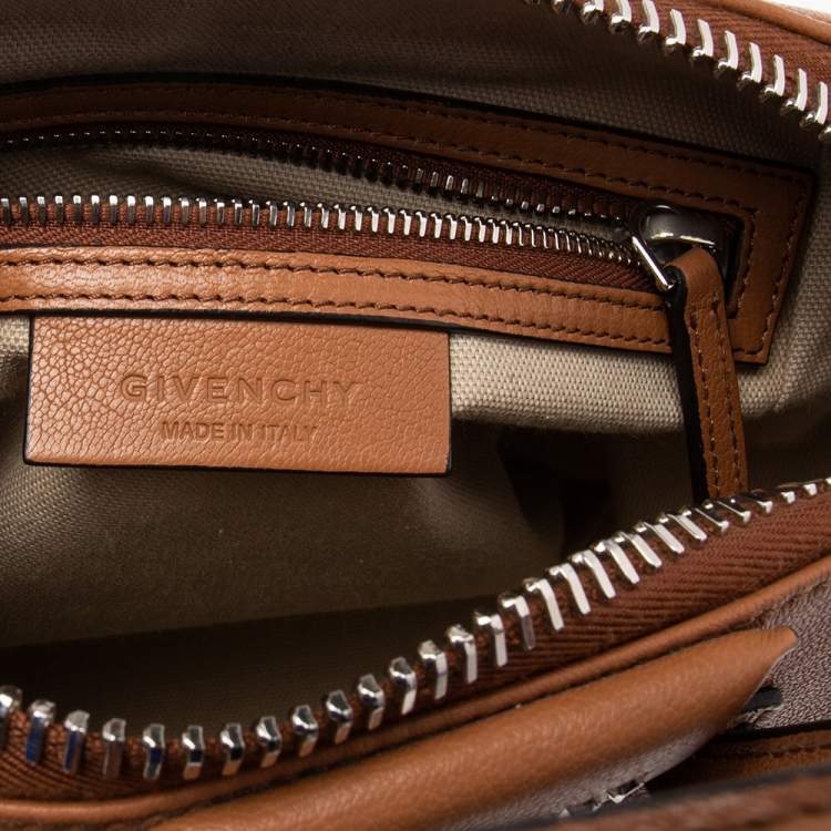Pre Owned Givenchy Brown Leather Mini Antigona Satchel