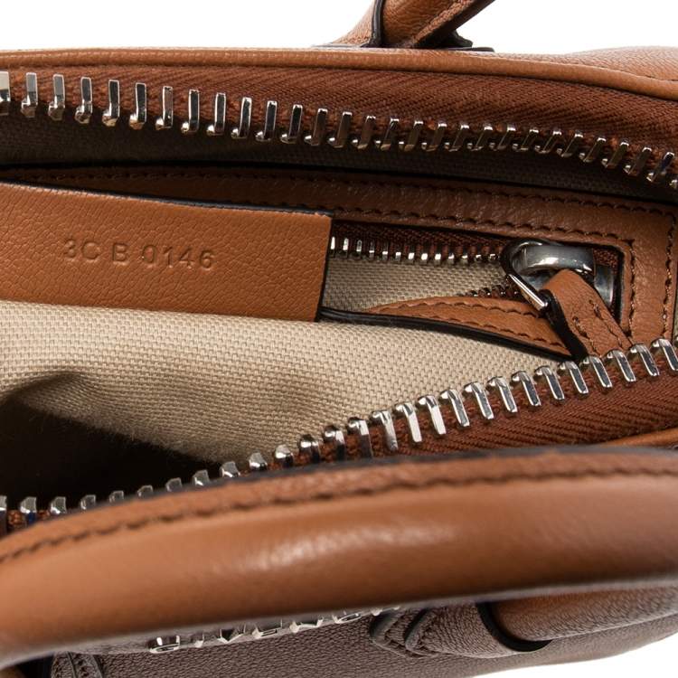 Pre Owned Givenchy Brown Leather Mini Antigona Satchel