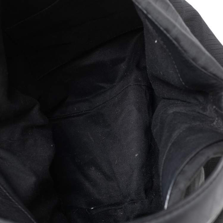 Pre Owned Givenchy Black Monogram Canvas and Leather Hobo