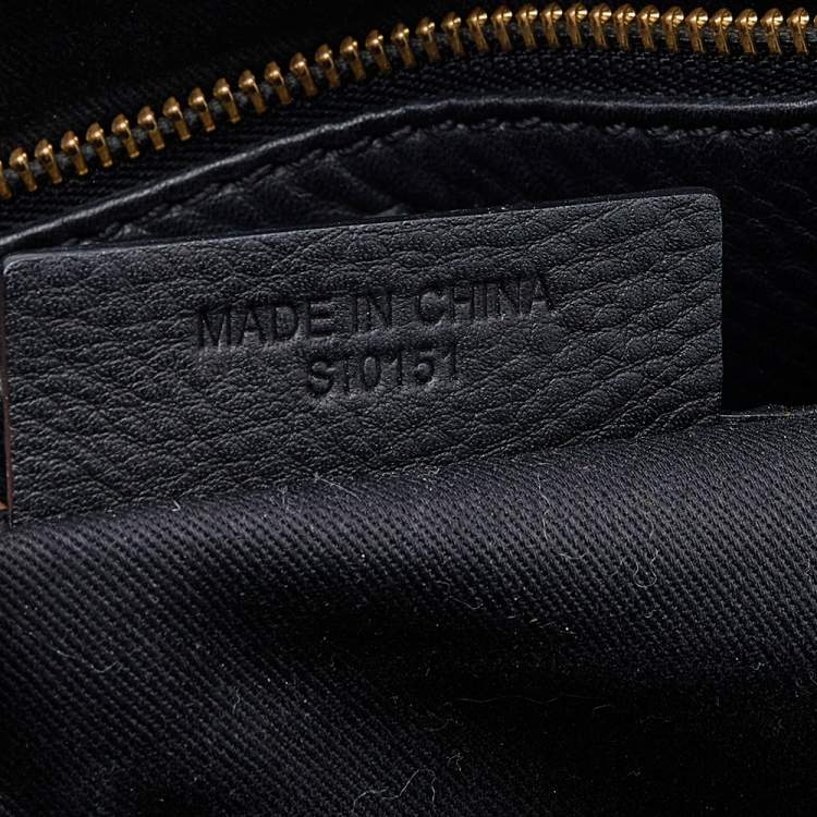 Pre Owned Givenchy Black Leather Top Zip Satchel