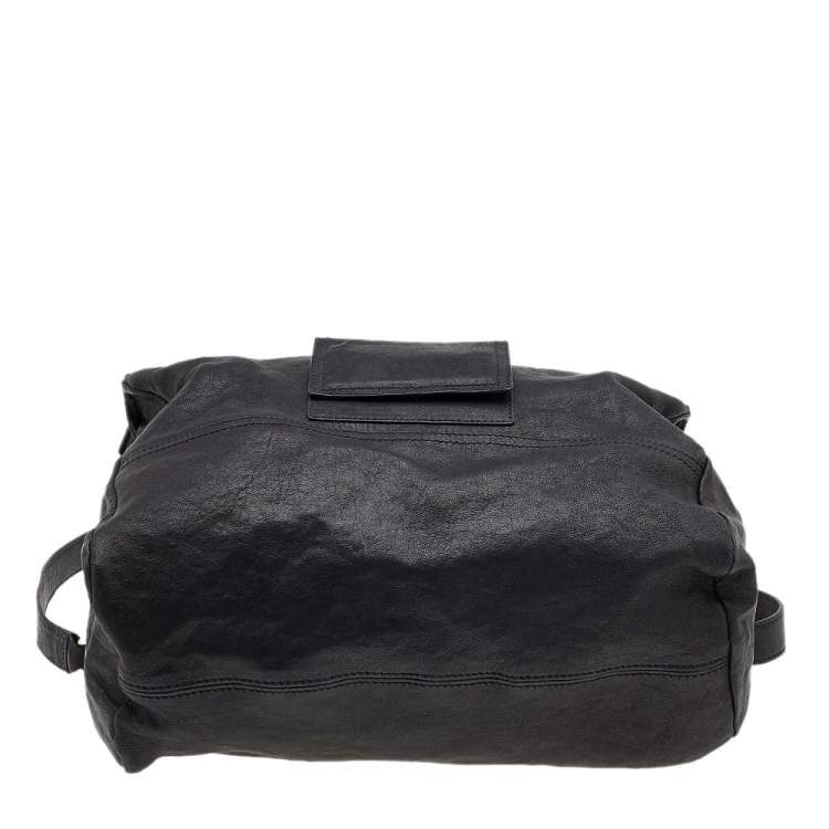 Pre Owned Givenchy Black Leather Large Pandora Shoulder Bag