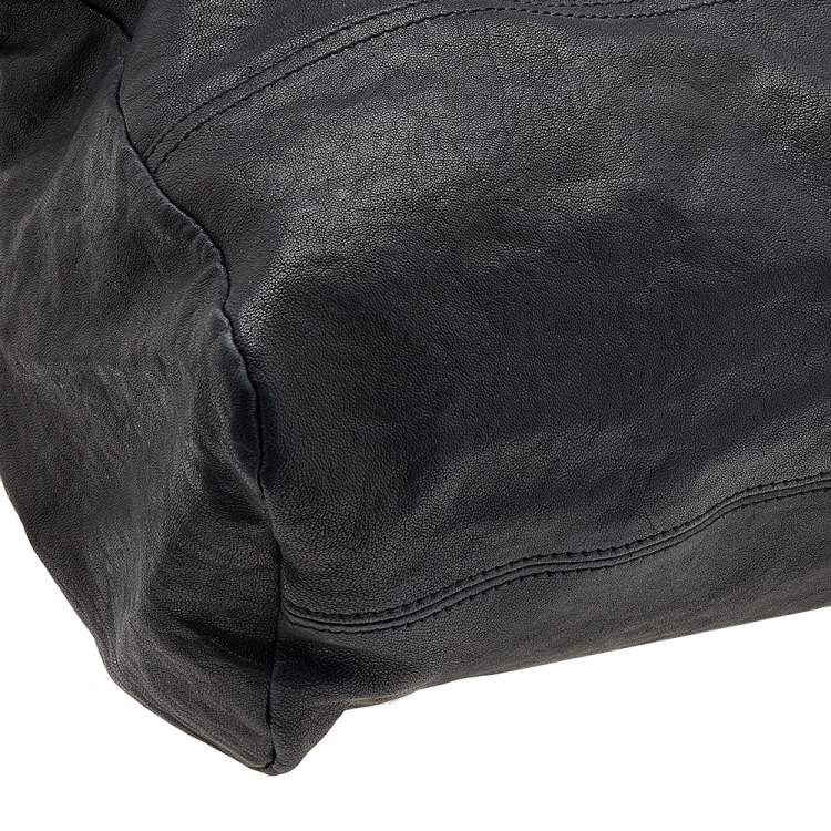 Pre Owned Givenchy Black Leather Large Pandora Shoulder Bag