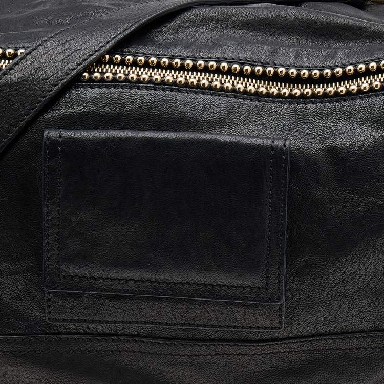 Pre Owned Givenchy Black Leather Large Pandora Shoulder Bag
