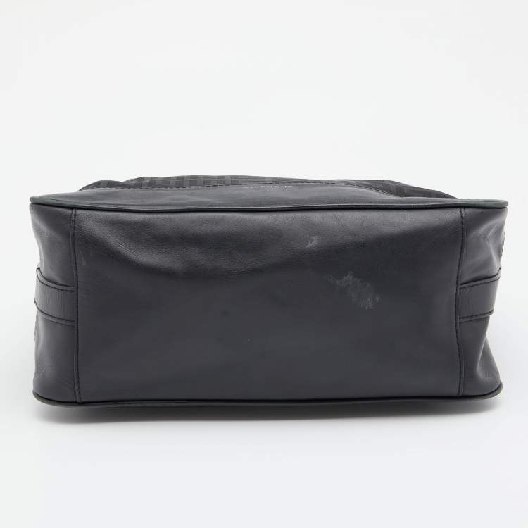 Pre Owned Givenchy Black Canvas and Leather Hobo