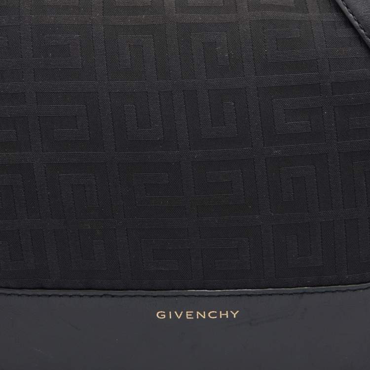 Pre Owned Givenchy Black Canvas and Leather Hobo