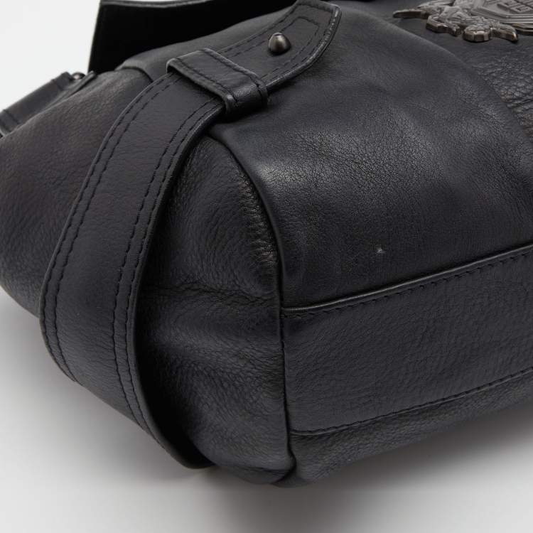 Pre Owned Givenchy Black Leather Satchel