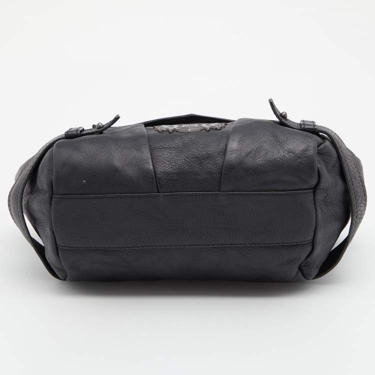 Pre Owned Givenchy Black Leather Satchel