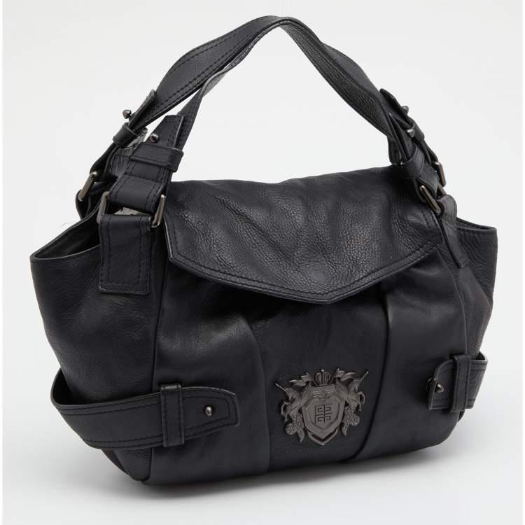 Pre Owned Givenchy Black Leather Satchel