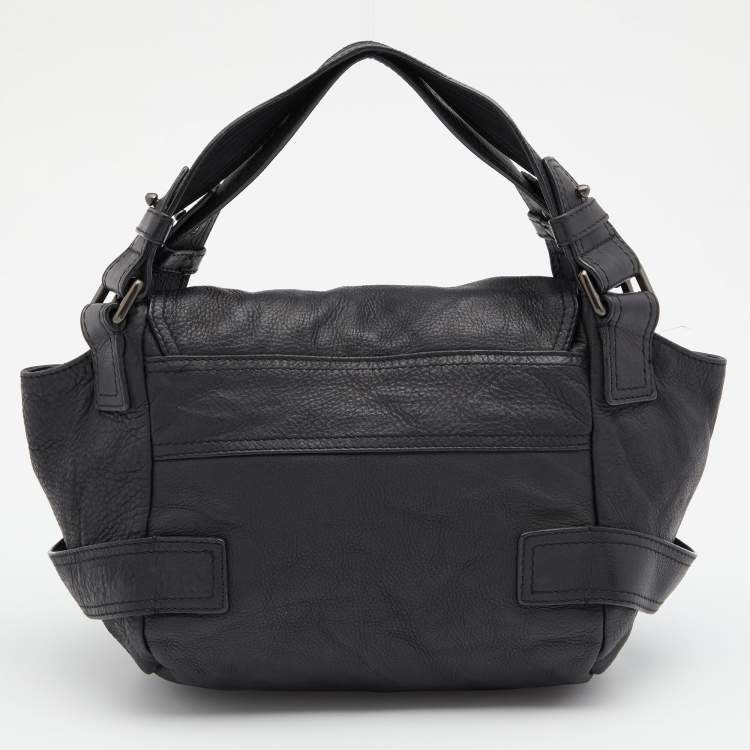 Pre Owned Givenchy Black Leather Satchel