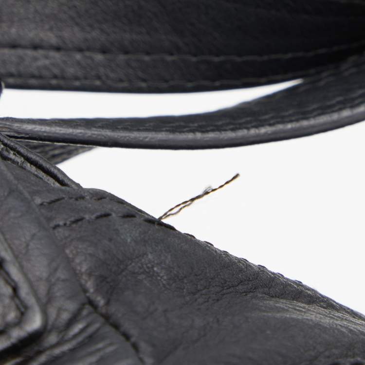 Pre Owned Givenchy Black Leather Satchel