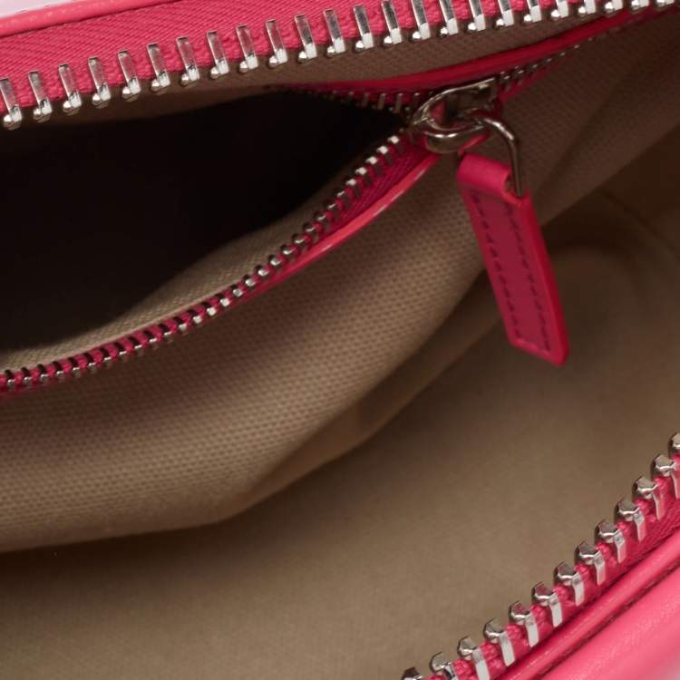 Pre Owned Givenchy Neon Pink Leather Mini Antigona Satchel