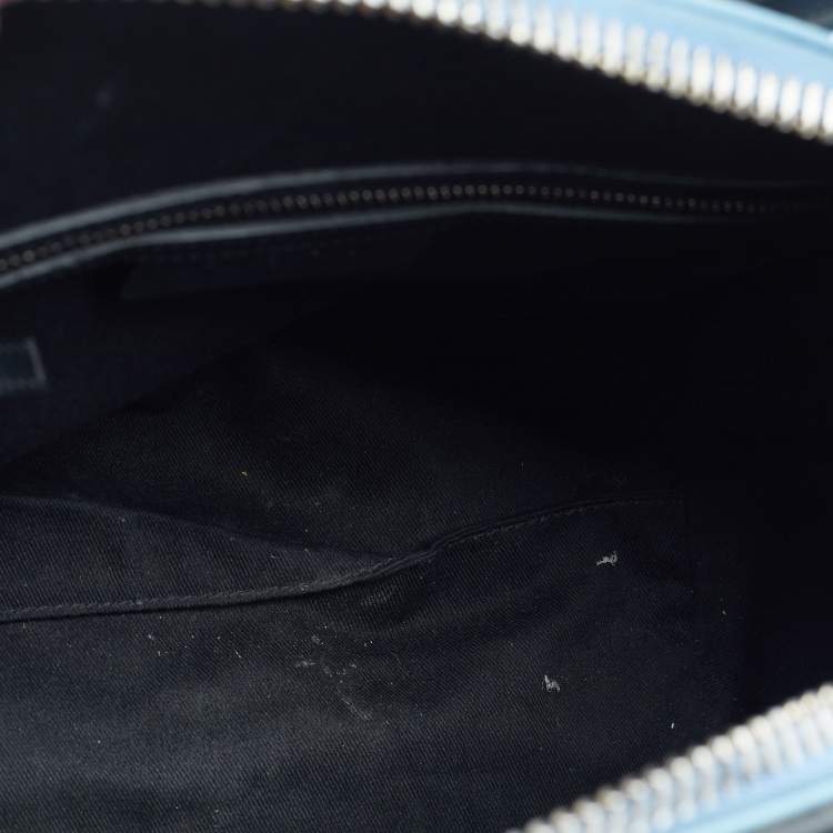 Pre Owned Givenchy Light Blue Leather Small Antigona Satchel