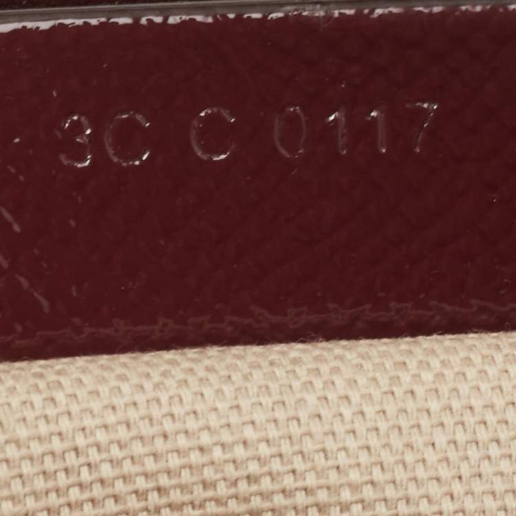 Pre Owned Givenchy Burgundy Patent Leather Mini Antigona Satchel