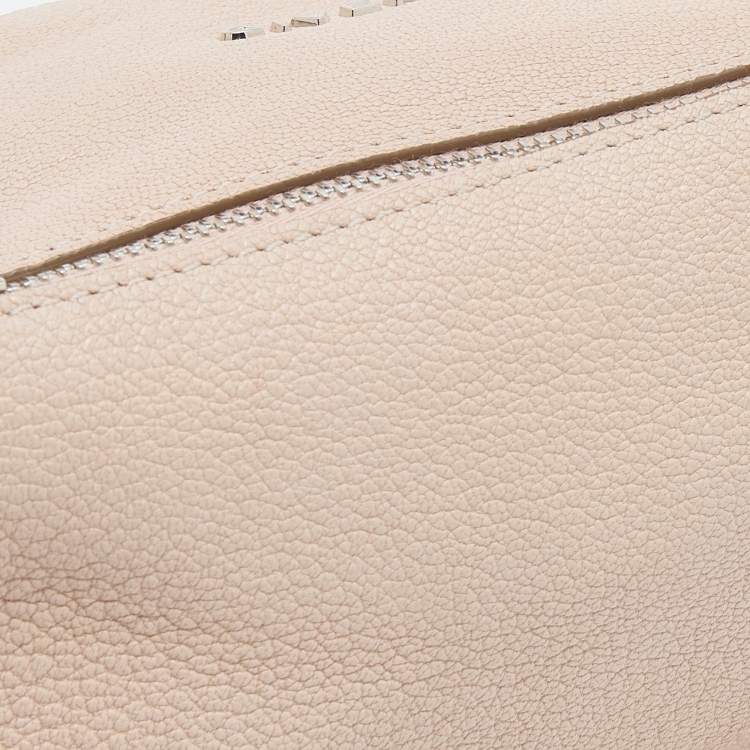Pre Owned Givenchy Beige Leather Pandora Wristlet Clutch