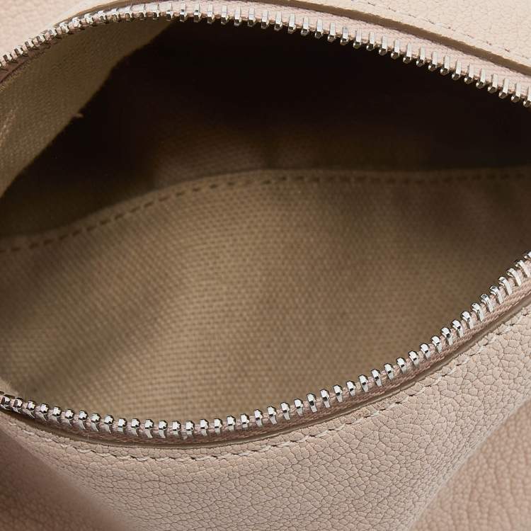 Pre Owned Givenchy Beige Leather Pandora Wristlet Clutch