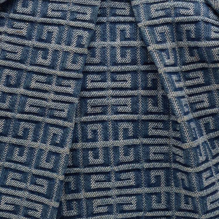 Pre Owned Givenchy Blue Monogram Canvas Hobo