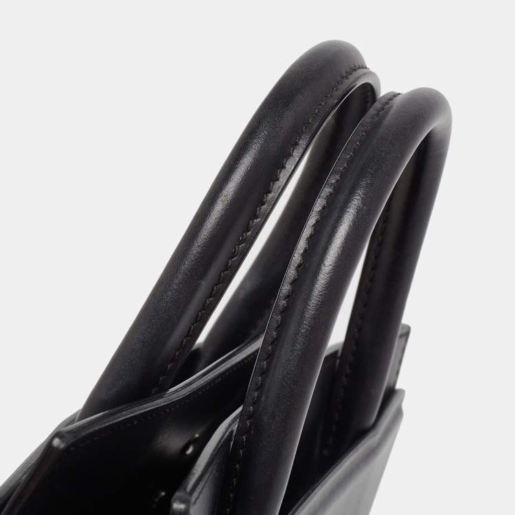 Pre Owned Givenchy Black Leather Mini Horizon Tote