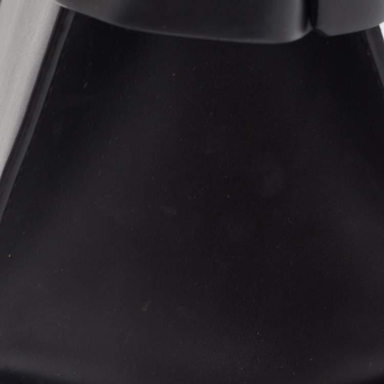 Pre Owned Givenchy Black Leather Mini Horizon Tote
