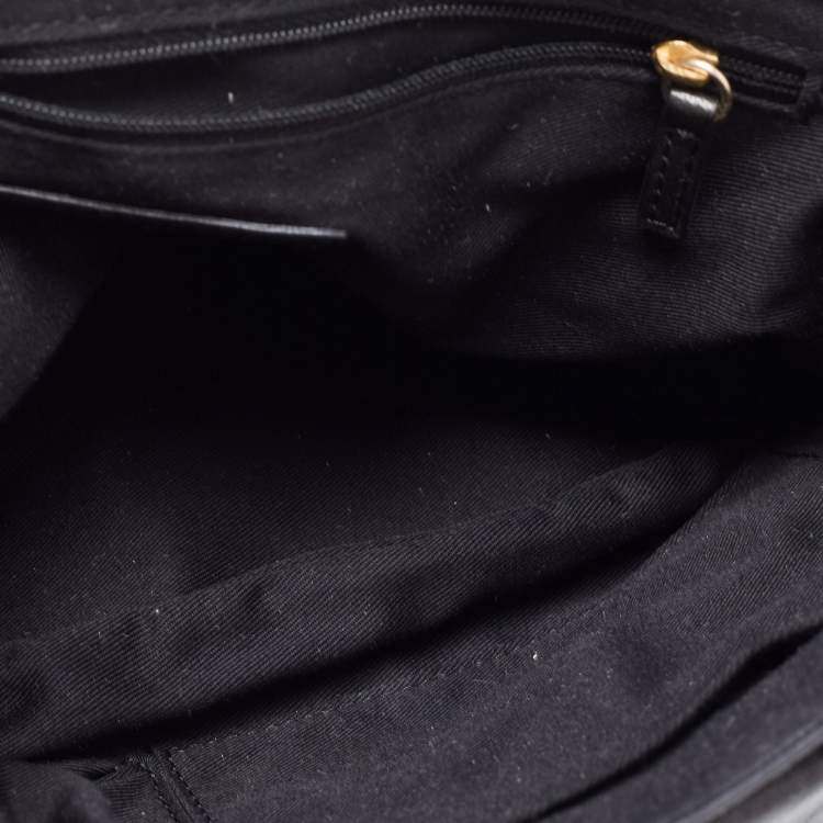 Pre Owned Givenchy Khaki Green Leather Shoulder Bag