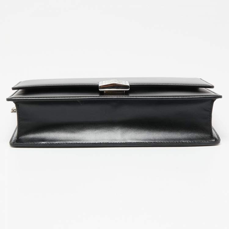 Pre Owned Givenchy Black Leather 4G Chain Shoulder Bag
