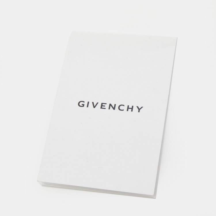 Pre Owned Givenchy Black Croc Embossed Leather Shark Lock Chain Shoulder Bag