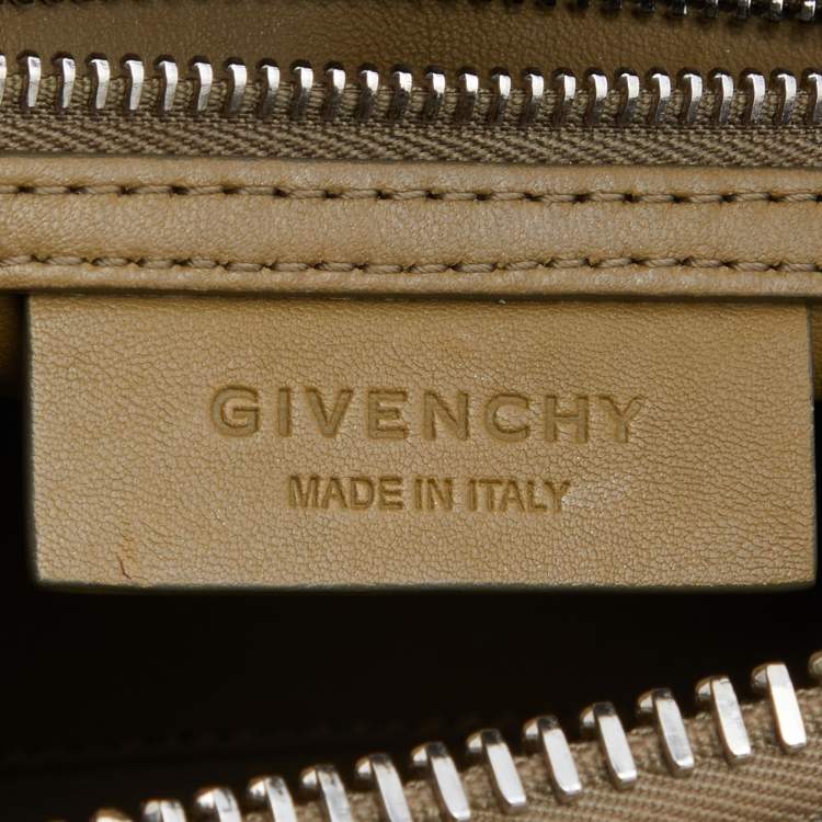 Pre Owned Givenchy Brown Python Mini Antigona Satchel