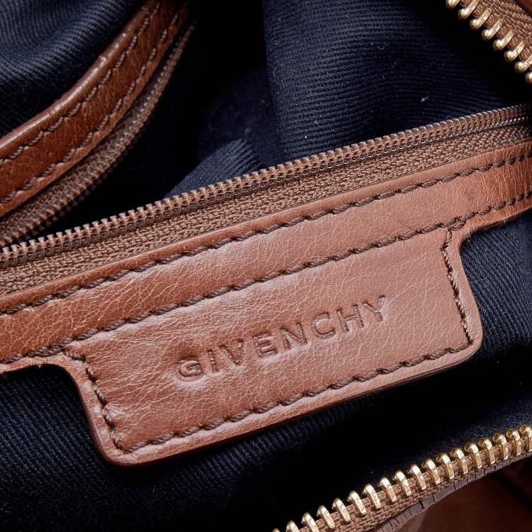 Pre Owned Givenchy Brown Leather Hobo