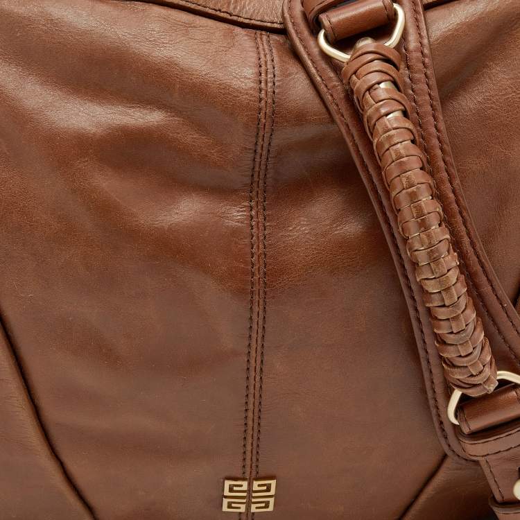 Pre Owned Givenchy Brown Leather Hobo