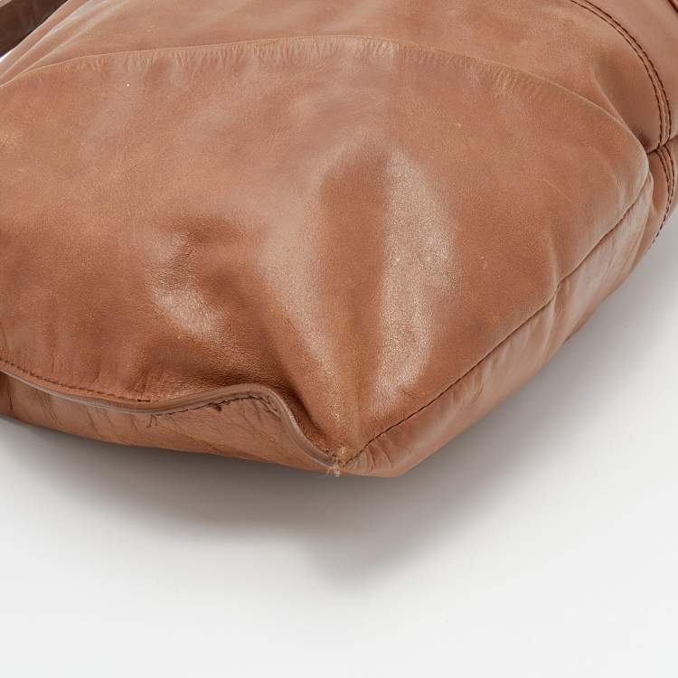 Pre Owned Givenchy Brown Leather Hobo