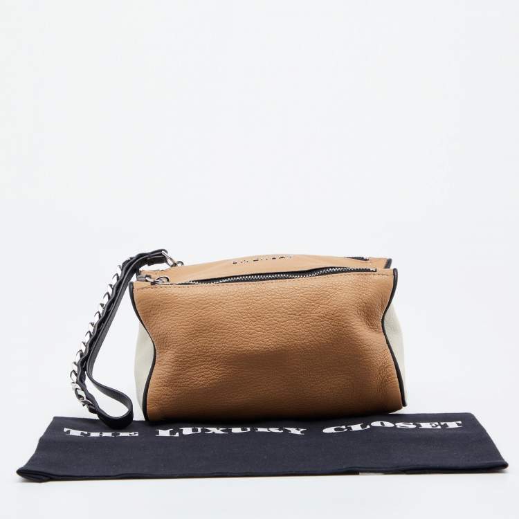 Pre Owned Givenchy Multicolor Leather Pandora Wristlet Clutch