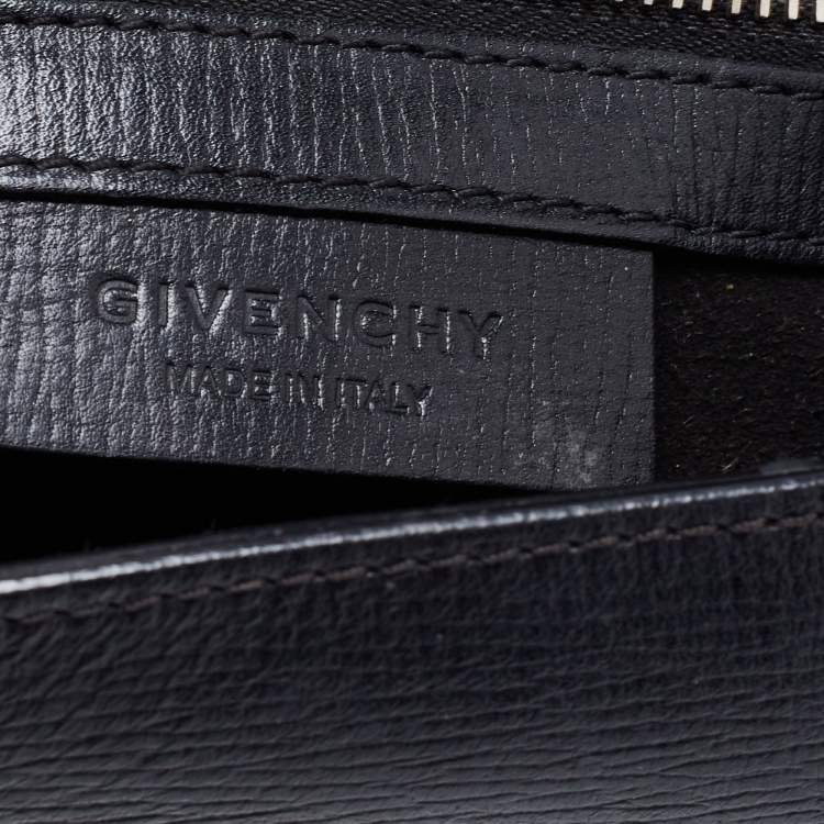 Pre Owned Givenchy Black Leather Mini Pandora Box Crossbody Bag