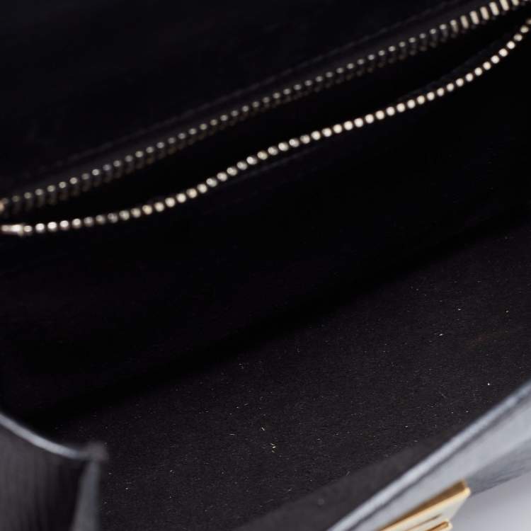 Pre Owned Givenchy Black Leather Mini Pandora Box Crossbody Bag
