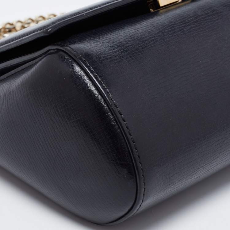 Pre Owned Givenchy Black Leather Mini Pandora Box Crossbody Bag