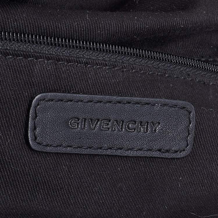 Pre Owned Givenchy Black Nylon And Leather Studded Duffle Bag