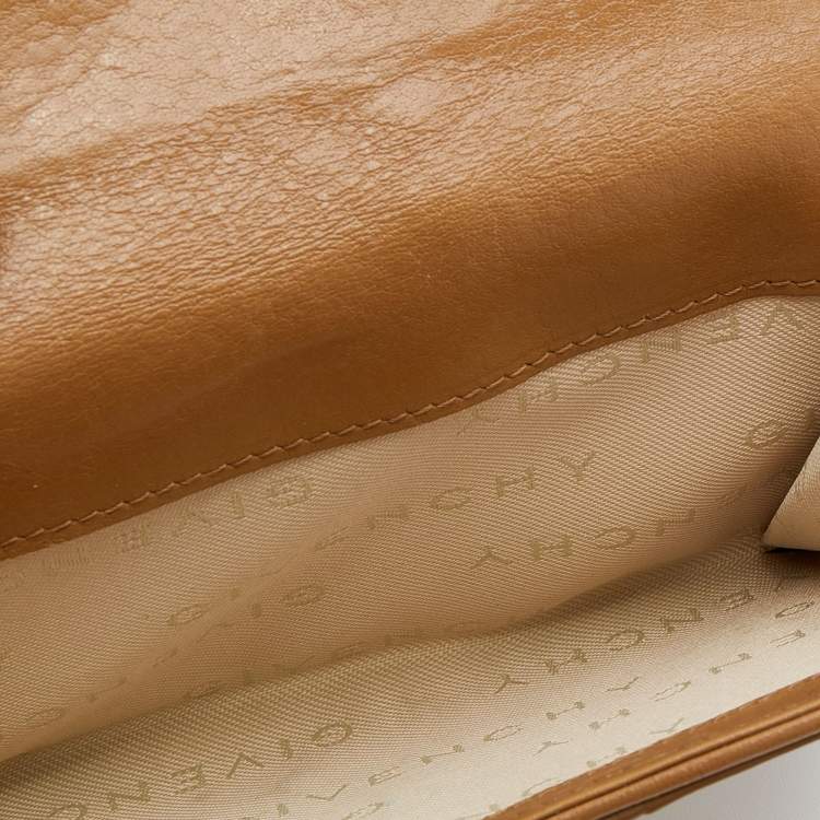 Pre Owned Givenchy Beige Leather Compact Wallet