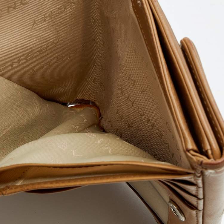 Pre Owned Givenchy Beige Leather Compact Wallet