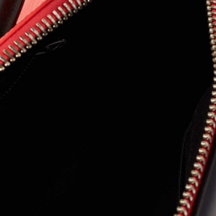 Pre Owned Givenchy Lipstick Red/Black Leather Small Antigona Satchel
