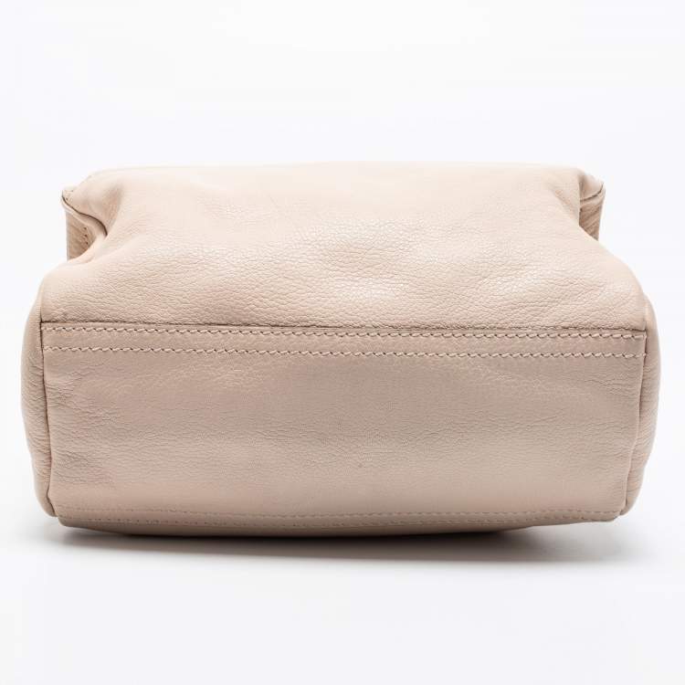 Pre Owned Givenchy Powder Pink Leather Mini Pandora Crossbody Bag