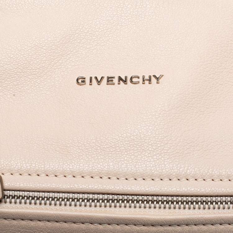Pre Owned Givenchy Powder Pink Leather Mini Pandora Crossbody Bag