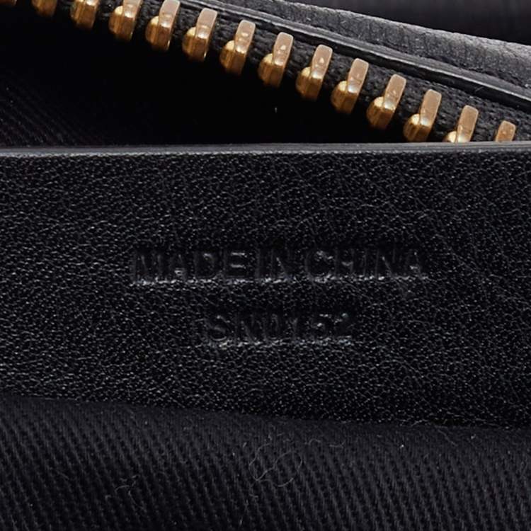 Pre Owned Givenchy Black Leather Zipped Detail Tote