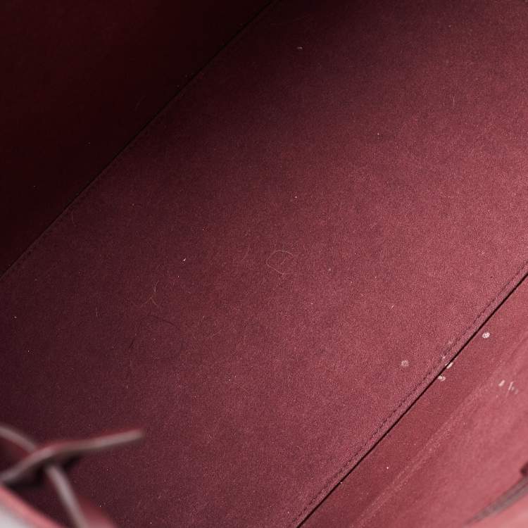 Pre Owned Givenchy Burgundy Leather Antigona Whipstitch Handle Tote 