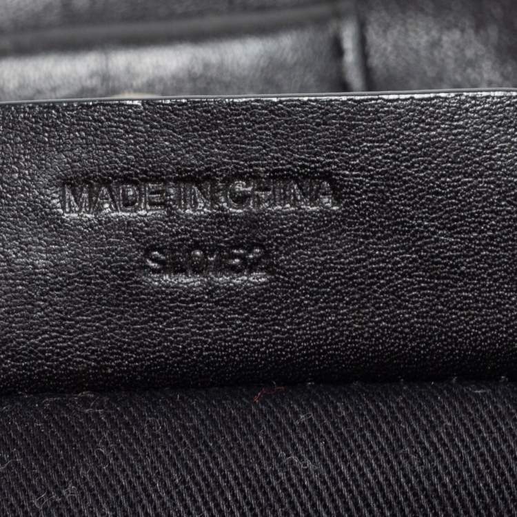 Pre Owned Givenchy Black/Grey Monogram Canvas and Leather Tote