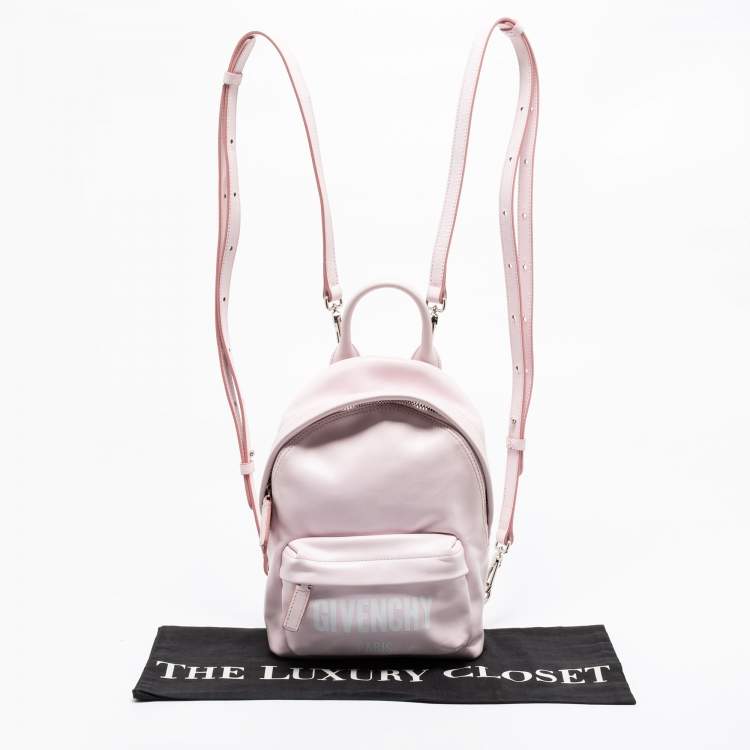 Pre Owned Givenchy Blush Pink Leather Mini Backpack