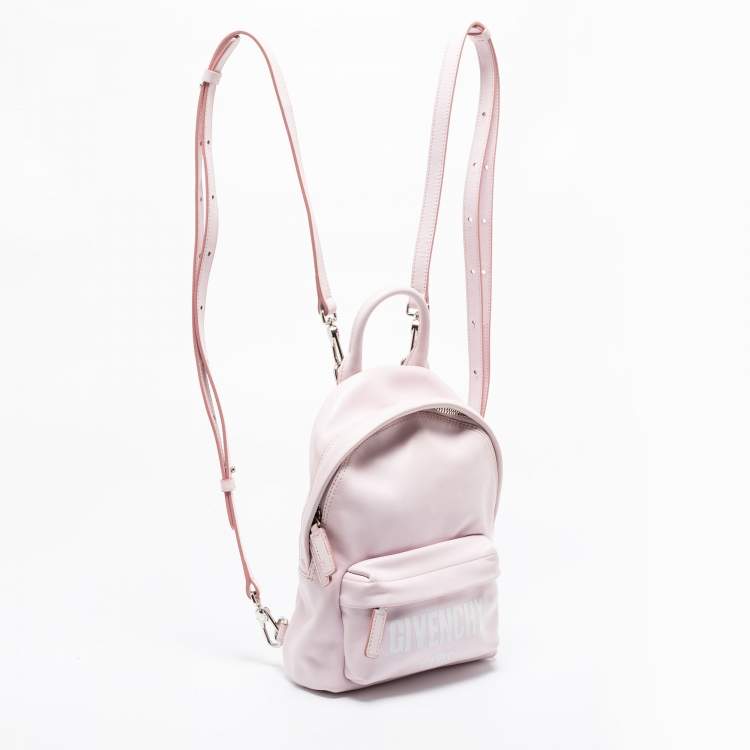 Pre Owned Givenchy Blush Pink Leather Mini Backpack