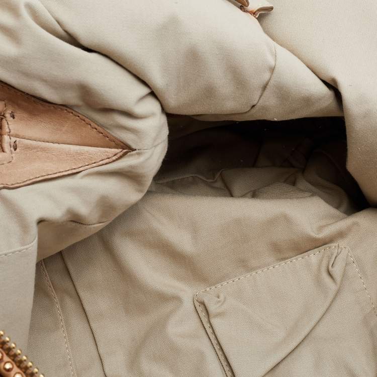 Pre Owned Givenchy Beige Leather Tinhan Hobo