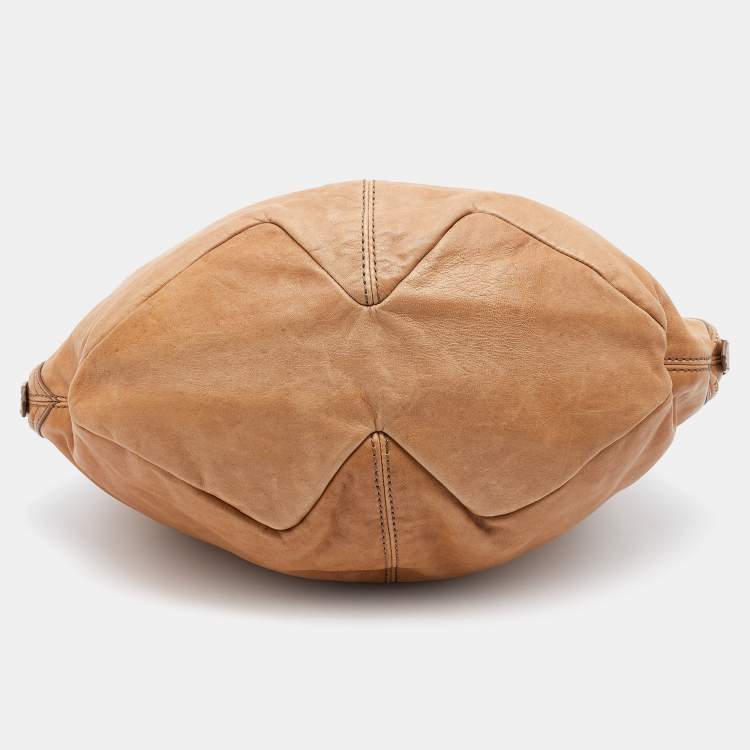Pre Owned Givenchy Beige Leather Tinhan Hobo