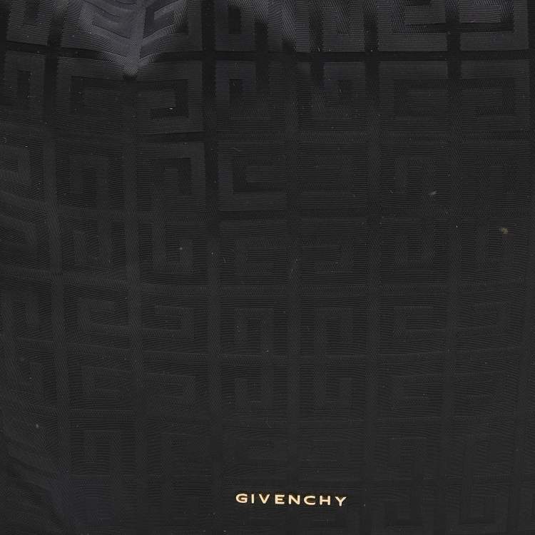 Pre Owned Givenchy Black Monogram Nylon Hobo