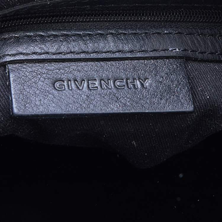 Pre Owned Givenchy Black Monogram Nylon Hobo