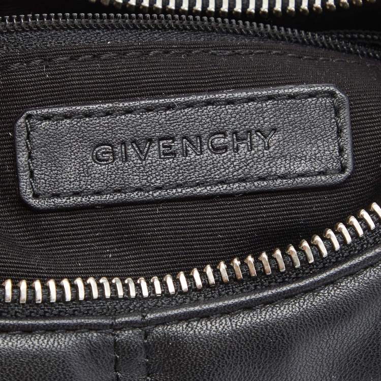 Pre Owned Givenchy Black Monogram Quilted Leather Hobo