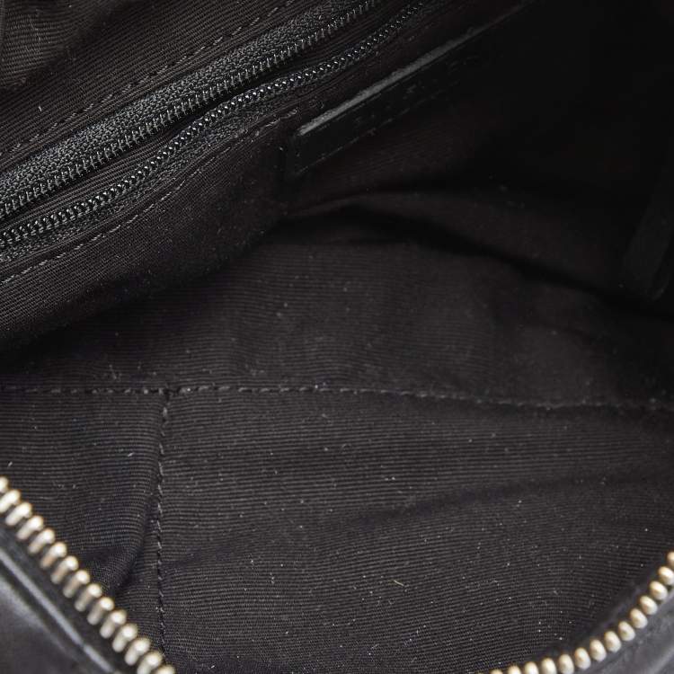 Pre Owned Givenchy Black Monogram Quilted Leather Hobo
